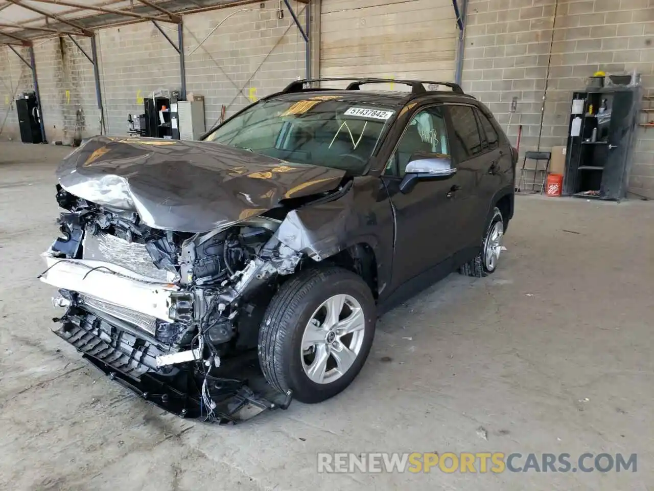 2 Photograph of a damaged car 2T3W1RFV3MW145341 TOYOTA RAV4 2021