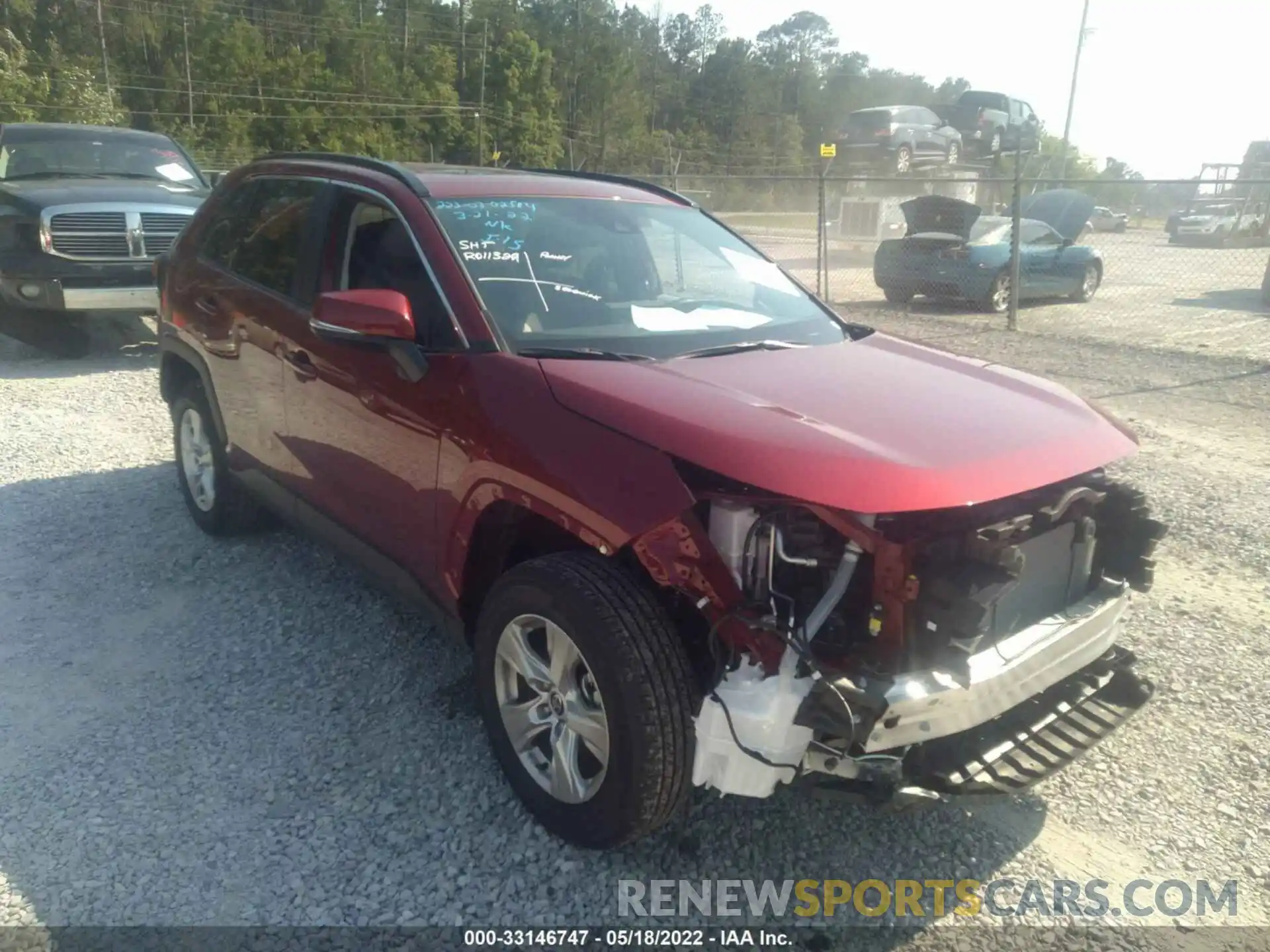 1 Photograph of a damaged car 2T3W1RFV3MW184463 TOYOTA RAV4 2021