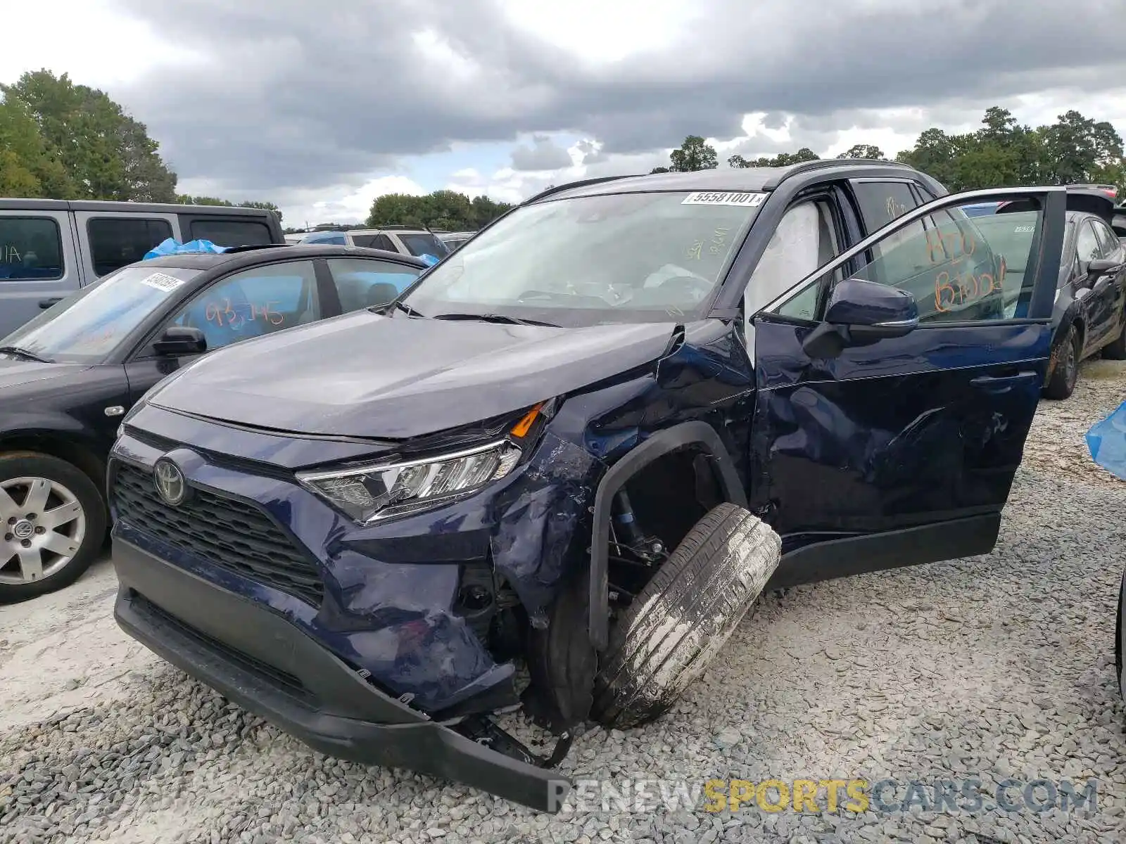 2 Photograph of a damaged car 2T3W1RFV4MC087046 TOYOTA RAV4 2021