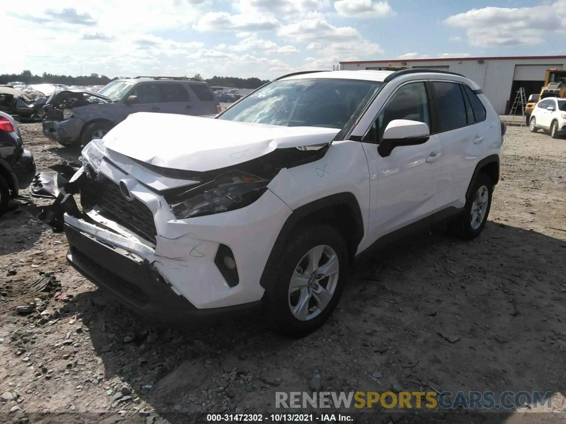 2 Photograph of a damaged car 2T3W1RFV4MC090416 TOYOTA RAV4 2021