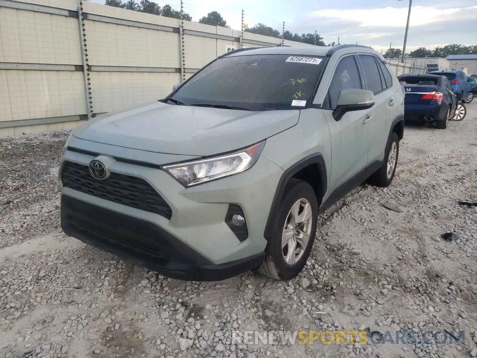 2 Photograph of a damaged car 2T3W1RFV4MC091808 TOYOTA RAV4 2021