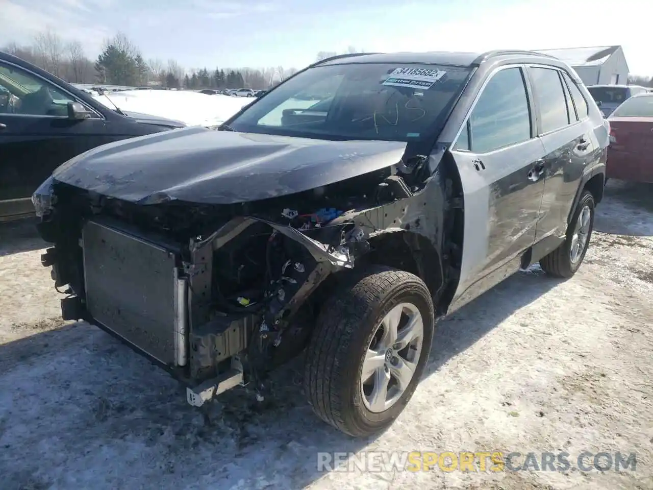 2 Photograph of a damaged car 2T3W1RFV4MC094515 TOYOTA RAV4 2021