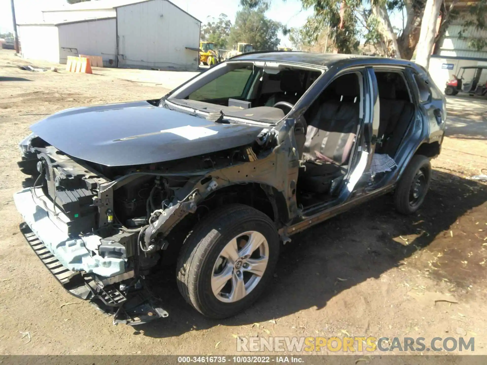 2 Photograph of a damaged car 2T3W1RFV4MC095521 TOYOTA RAV4 2021