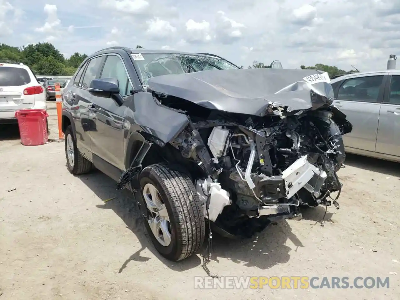 1 Photograph of a damaged car 2T3W1RFV4MC102354 TOYOTA RAV4 2021