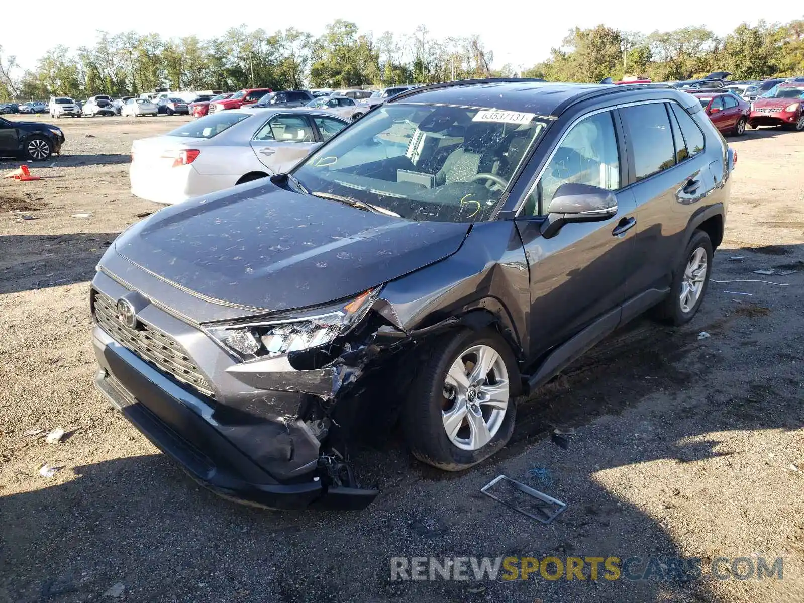 2 Photograph of a damaged car 2T3W1RFV4MC107330 TOYOTA RAV4 2021