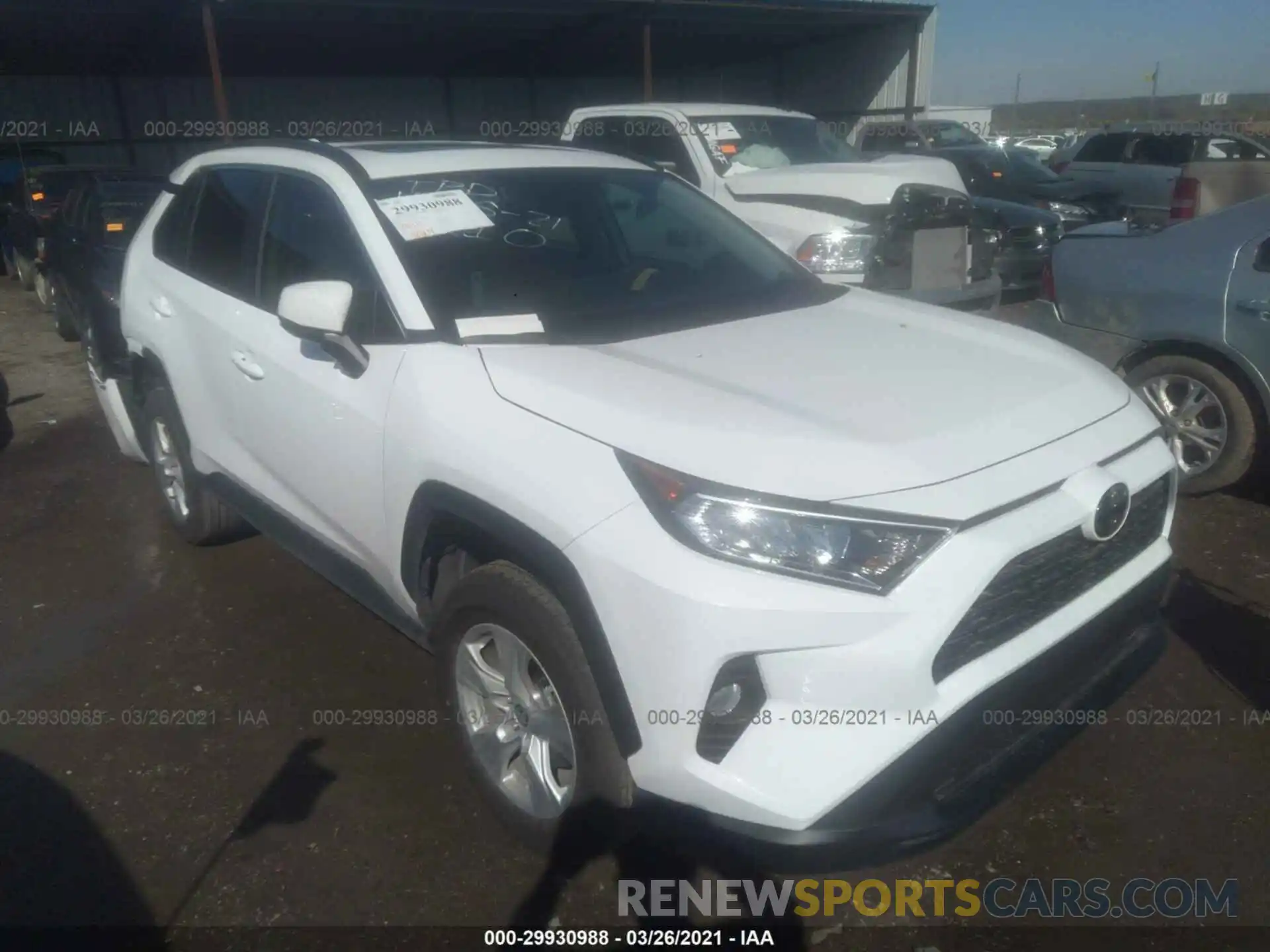 1 Фотография поврежденного автомобиля 2T3W1RFV4MC114245 TOYOTA RAV4 2021