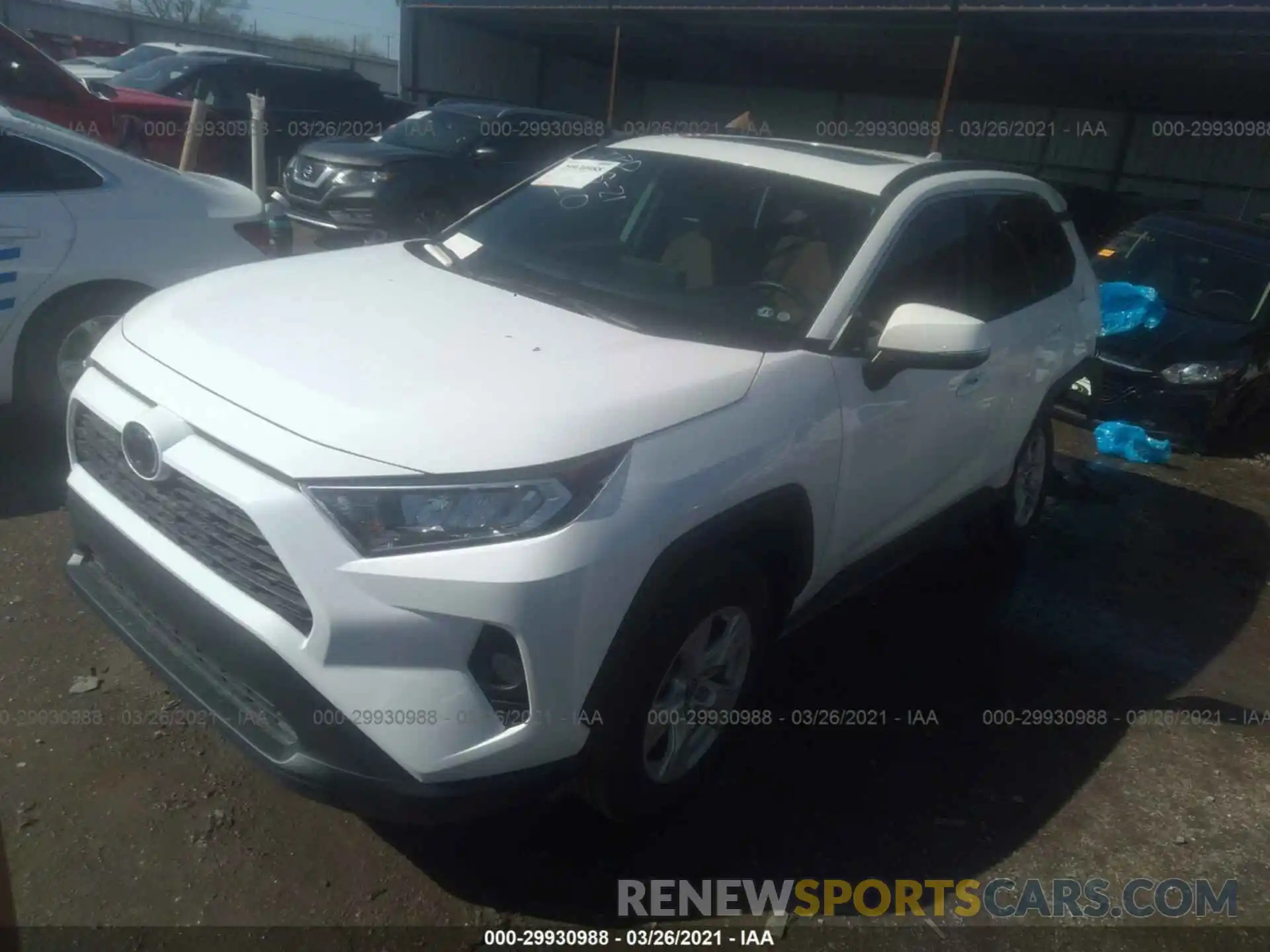 2 Фотография поврежденного автомобиля 2T3W1RFV4MC114245 TOYOTA RAV4 2021