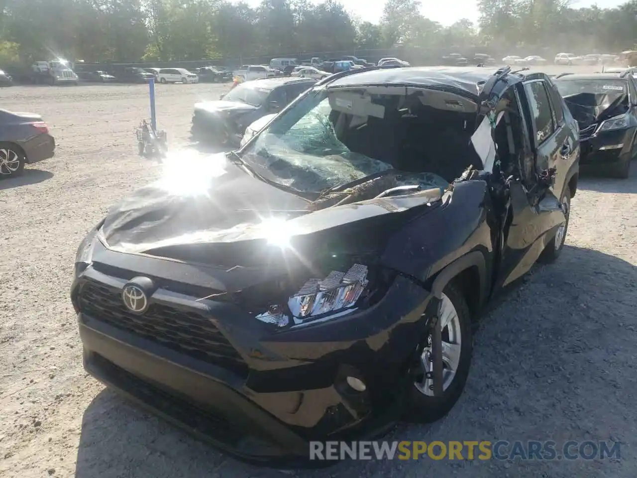 2 Photograph of a damaged car 2T3W1RFV4MC121437 TOYOTA RAV4 2021