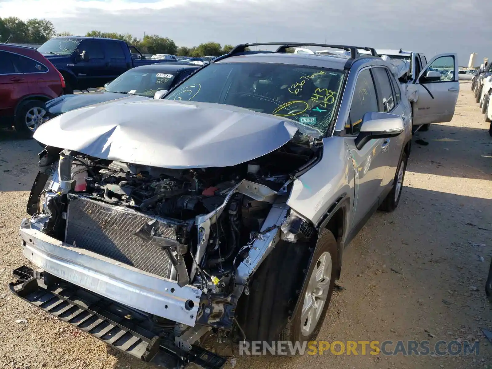 2 Photograph of a damaged car 2T3W1RFV4MC143454 TOYOTA RAV4 2021