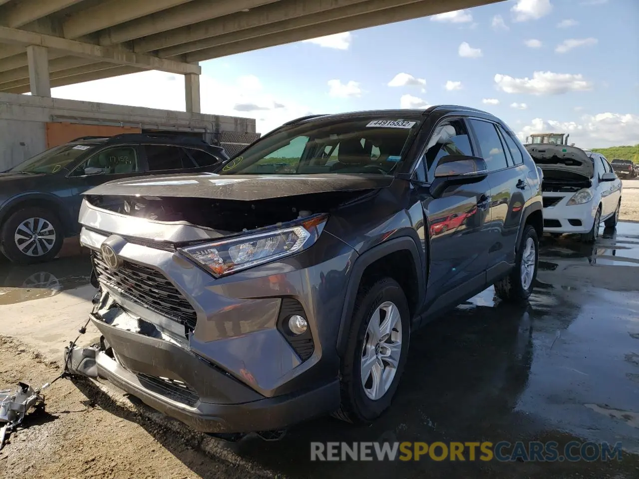 2 Photograph of a damaged car 2T3W1RFV4MC162201 TOYOTA RAV4 2021