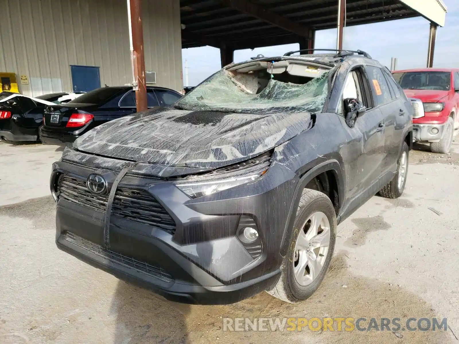 2 Photograph of a damaged car 2T3W1RFV4MW105172 TOYOTA RAV4 2021