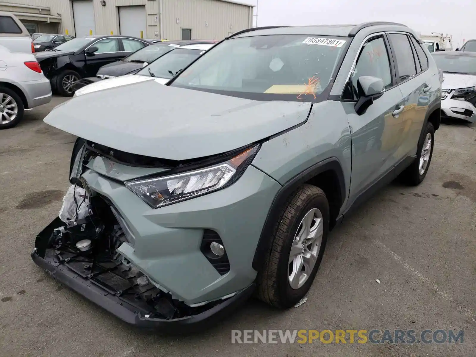 2 Photograph of a damaged car 2T3W1RFV4MW106080 TOYOTA RAV4 2021