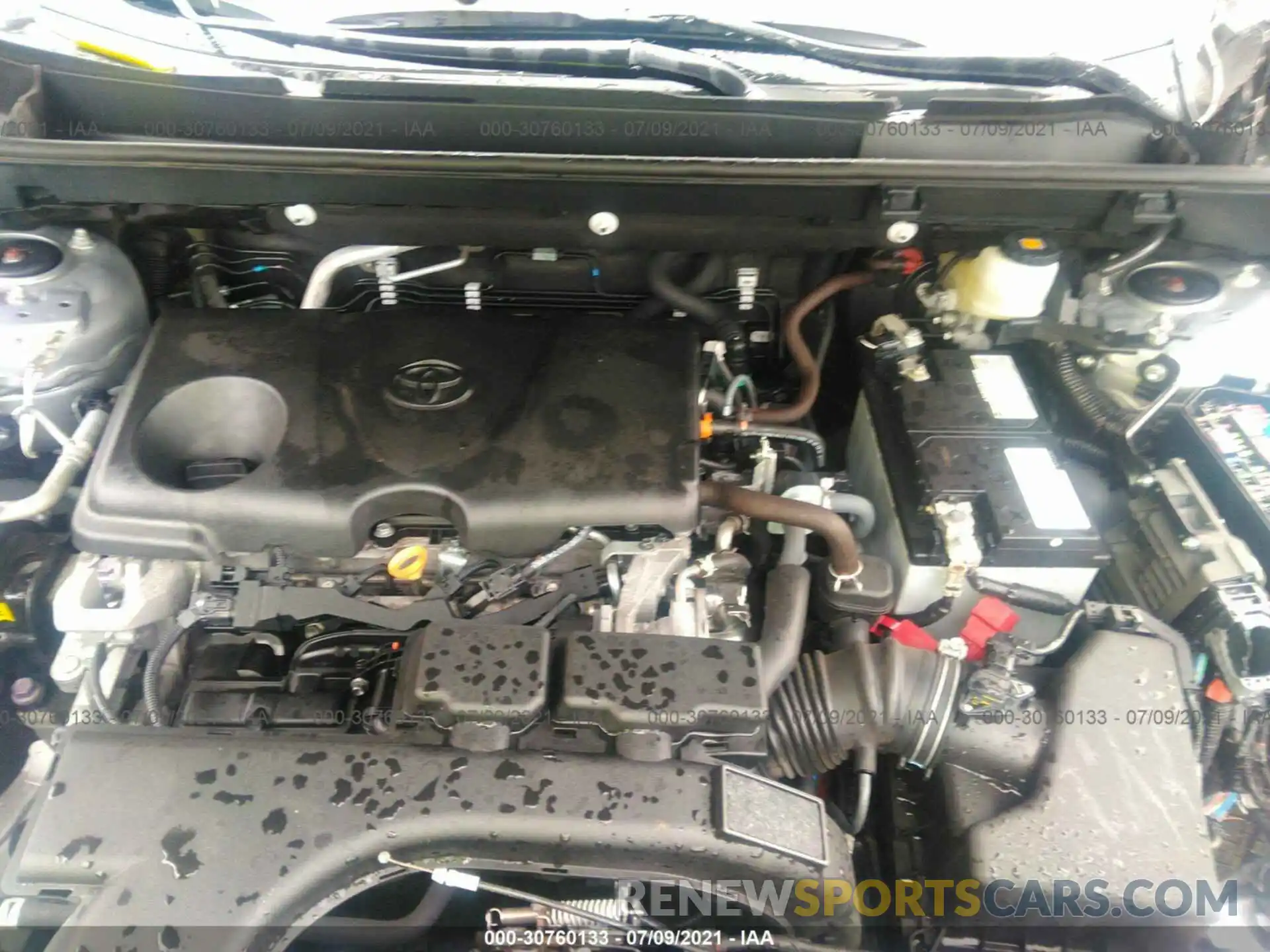 10 Фотография поврежденного автомобиля 2T3W1RFV4MW112185 TOYOTA RAV4 2021