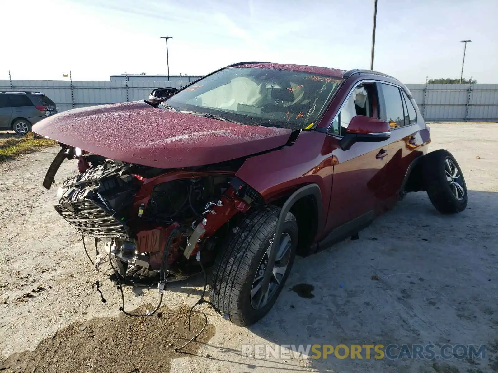 2 Photograph of a damaged car 2T3W1RFV4MW114146 TOYOTA RAV4 2021