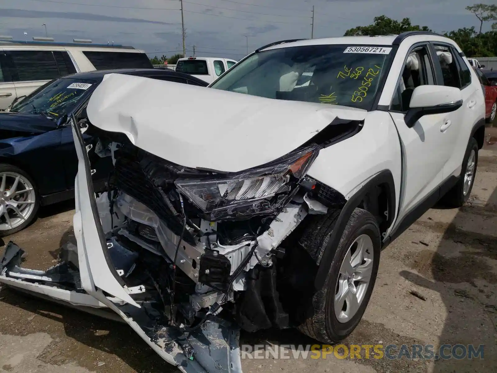 2 Photograph of a damaged car 2T3W1RFV4MW115815 TOYOTA RAV4 2021