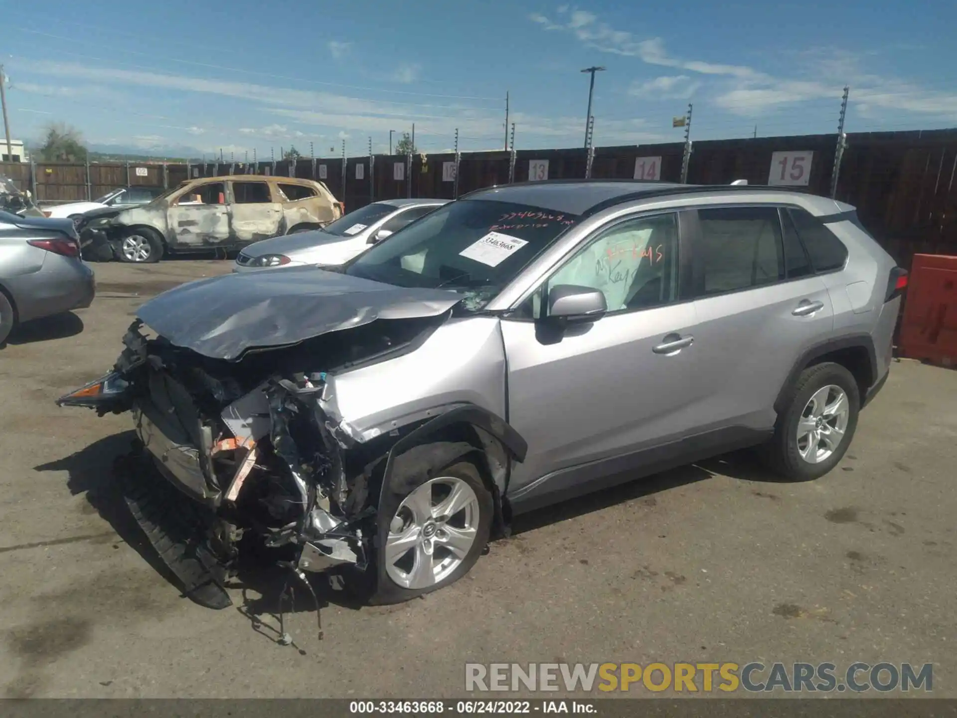 2 Photograph of a damaged car 2T3W1RFV4MW118102 TOYOTA RAV4 2021