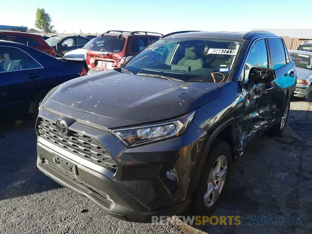 2 Photograph of a damaged car 2T3W1RFV4MW121100 TOYOTA RAV4 2021