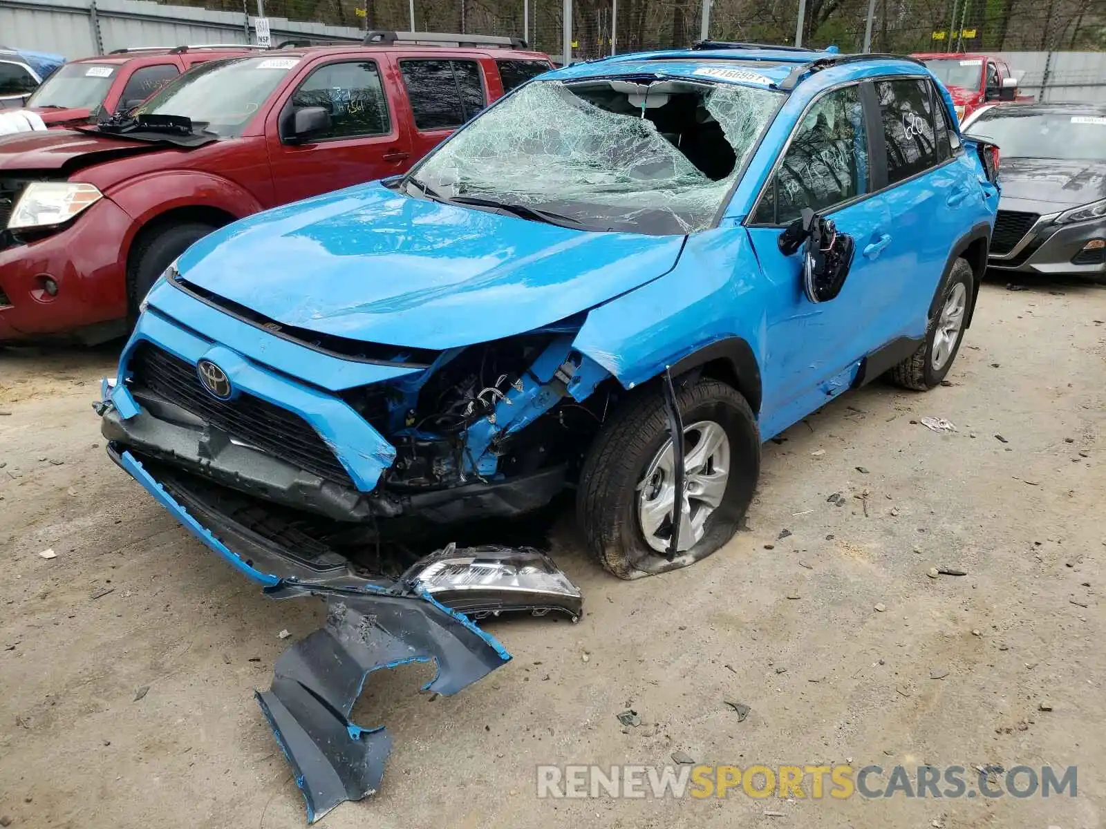 2 Photograph of a damaged car 2T3W1RFV4MW121145 TOYOTA RAV4 2021