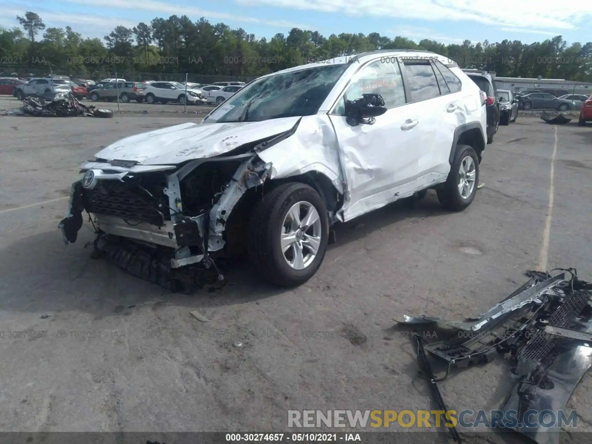 2 Photograph of a damaged car 2T3W1RFV4MW133862 TOYOTA RAV4 2021