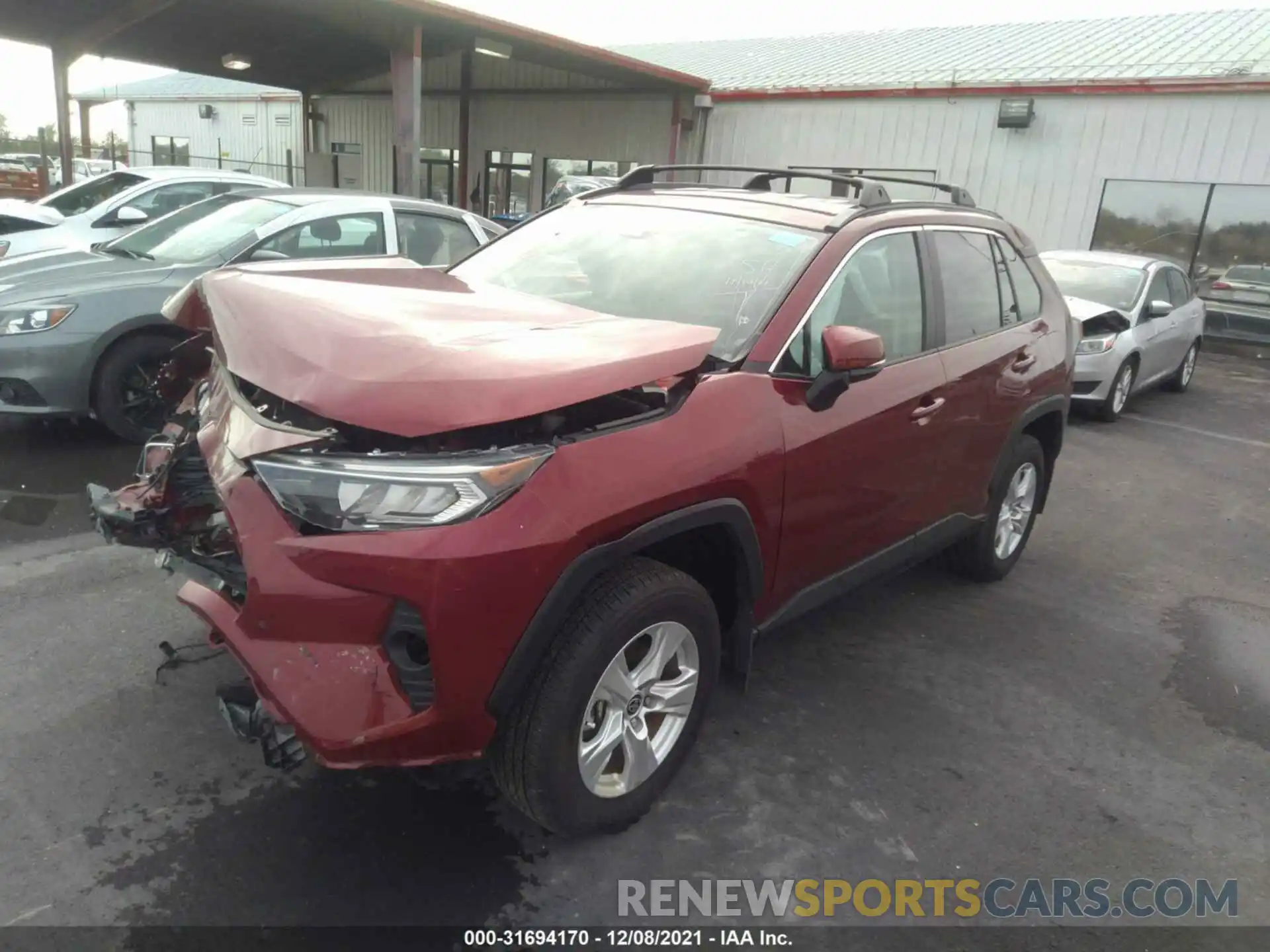 2 Photograph of a damaged car 2T3W1RFV4MW139337 TOYOTA RAV4 2021