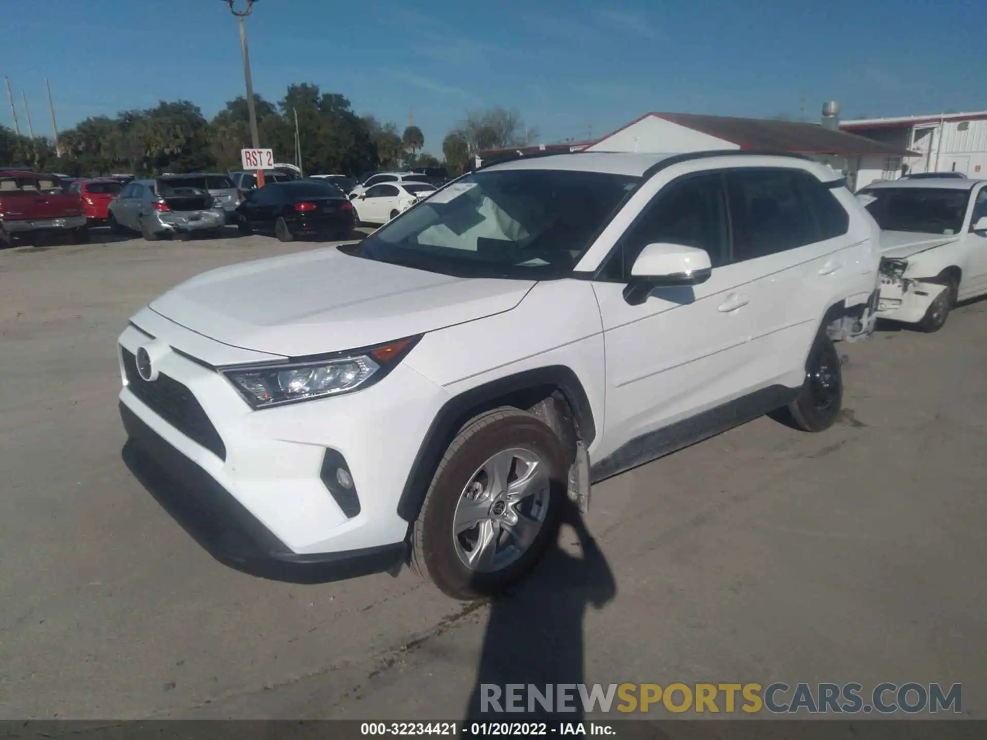 2 Photograph of a damaged car 2T3W1RFV4MW140360 TOYOTA RAV4 2021