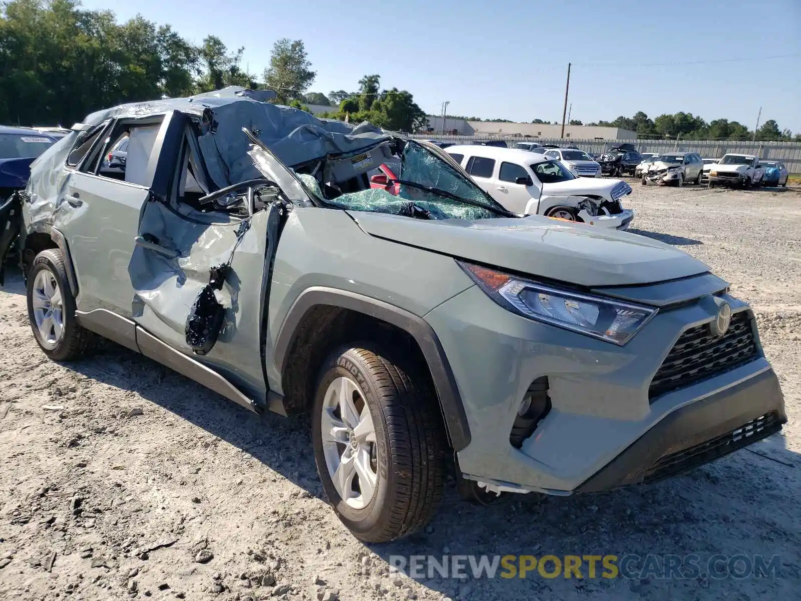 1 Photograph of a damaged car 2T3W1RFV4MW151200 TOYOTA RAV4 2021