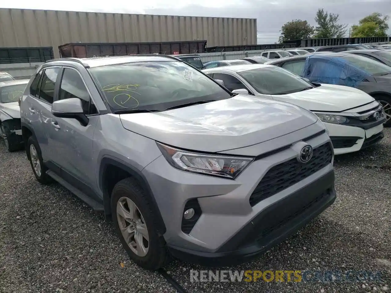 1 Photograph of a damaged car 2T3W1RFV4MW159457 TOYOTA RAV4 2021