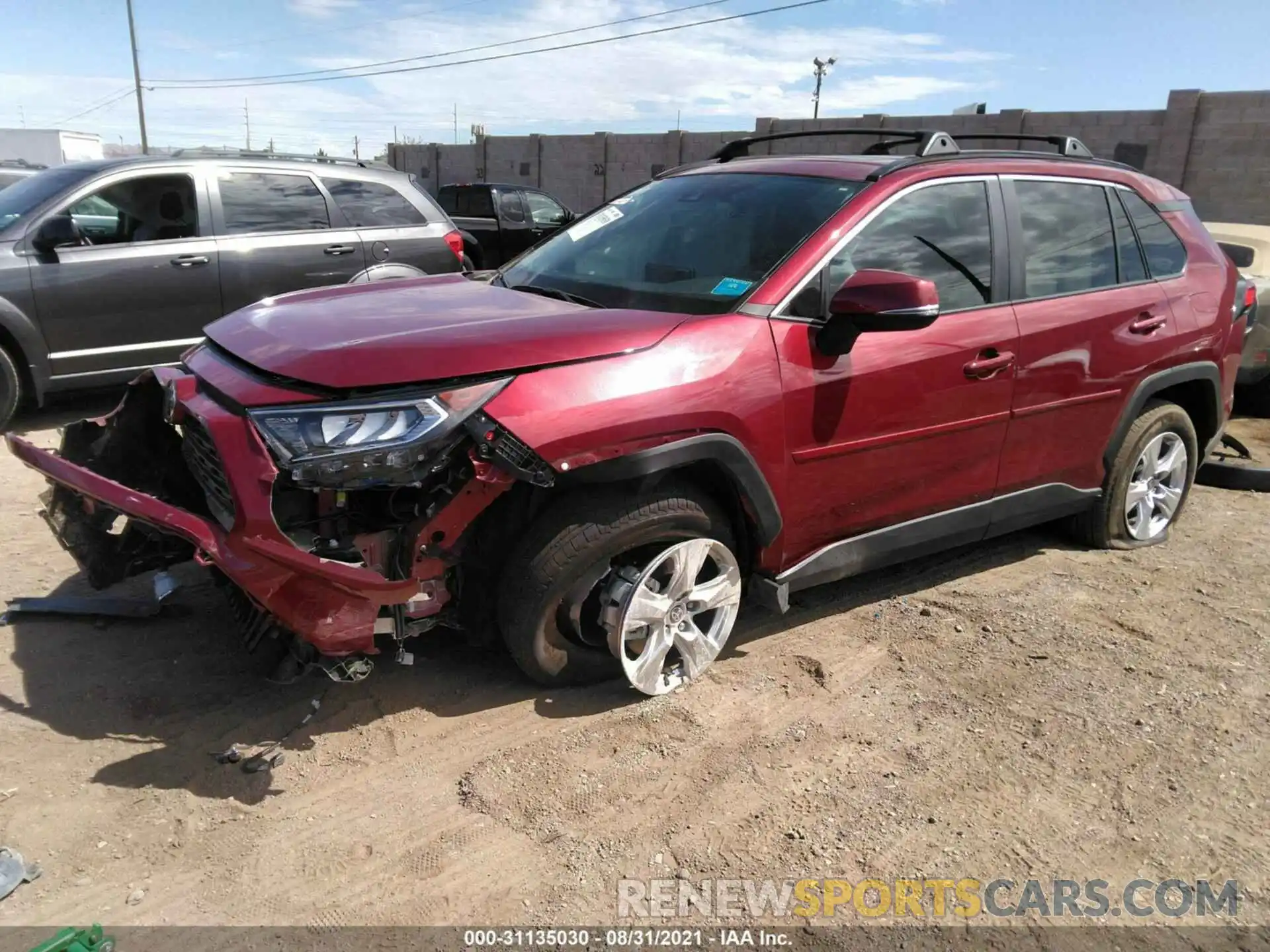 2 Photograph of a damaged car 2T3W1RFV4MW167137 TOYOTA RAV4 2021