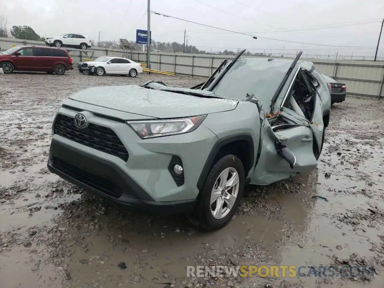 2 Photograph of a damaged car 2T3W1RFV4MW179191 TOYOTA RAV4 2021