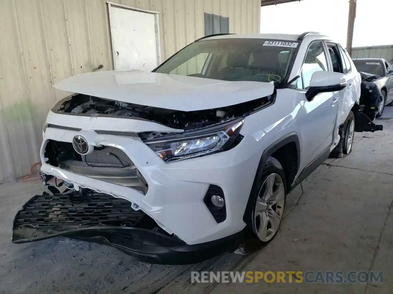 2 Photograph of a damaged car 2T3W1RFV5MC094362 TOYOTA RAV4 2021