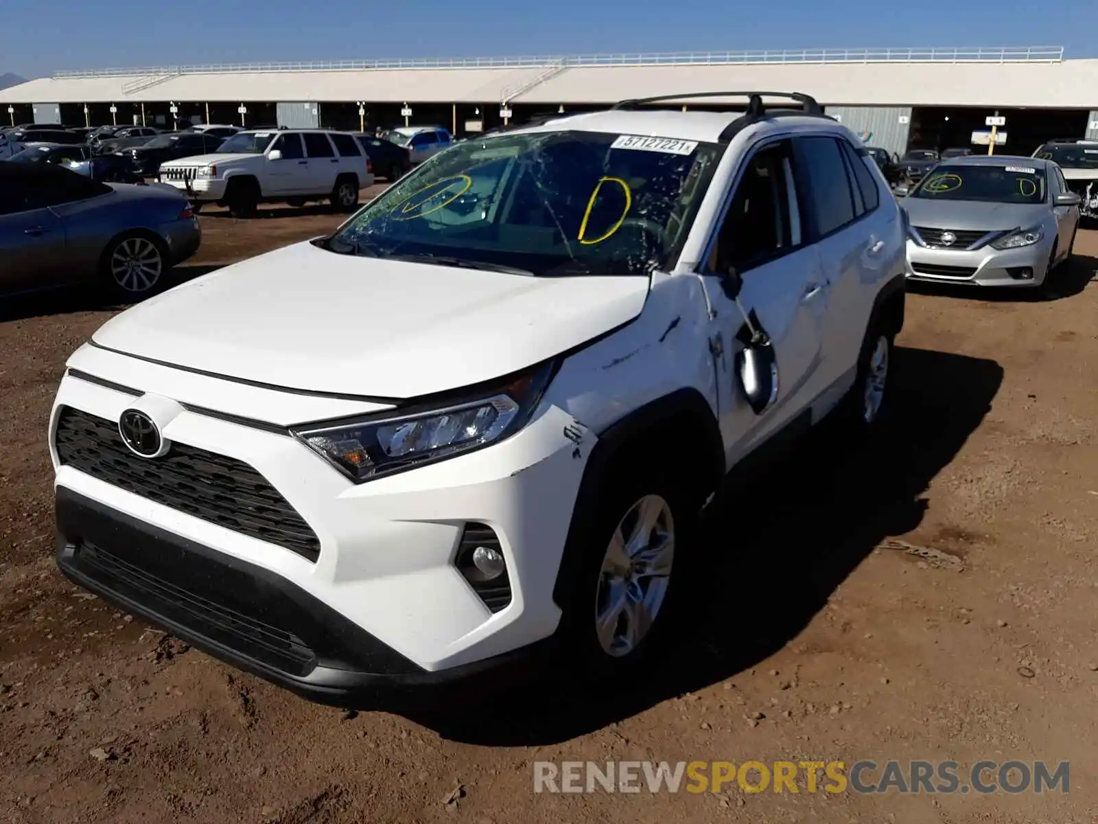 2 Photograph of a damaged car 2T3W1RFV5MC122774 TOYOTA RAV4 2021