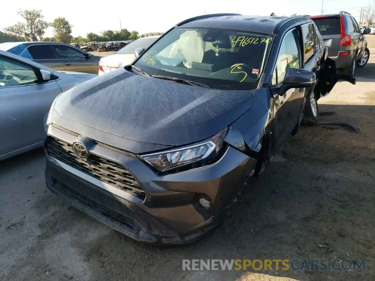 2 Photograph of a damaged car 2T3W1RFV5MC123701 TOYOTA RAV4 2021