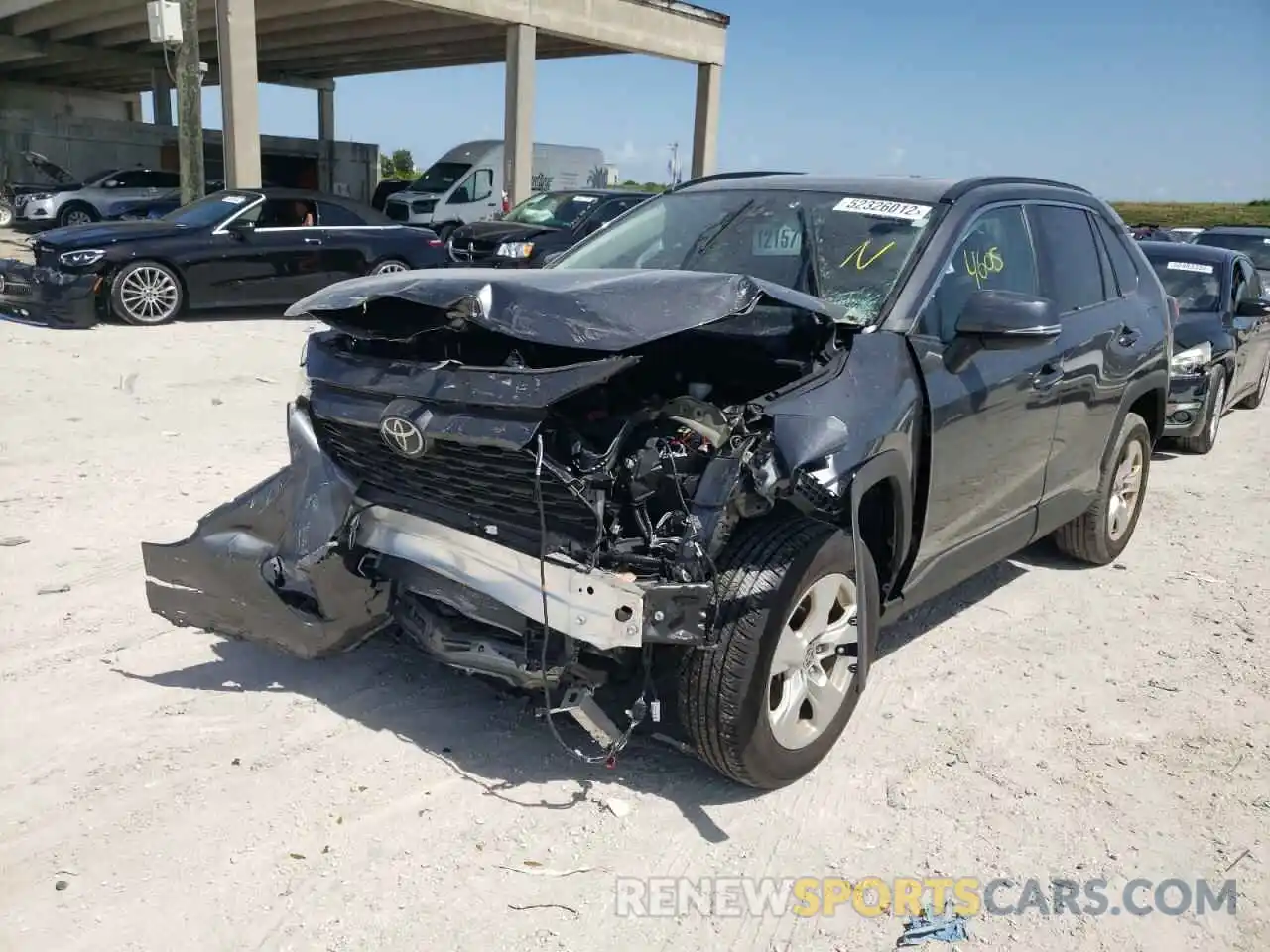 2 Photograph of a damaged car 2T3W1RFV5MC137226 TOYOTA RAV4 2021