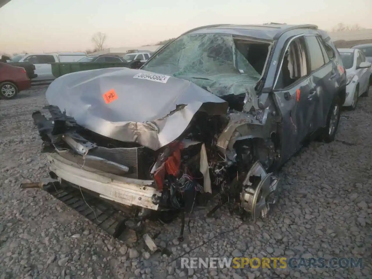 2 Photograph of a damaged car 2T3W1RFV5MC140949 TOYOTA RAV4 2021