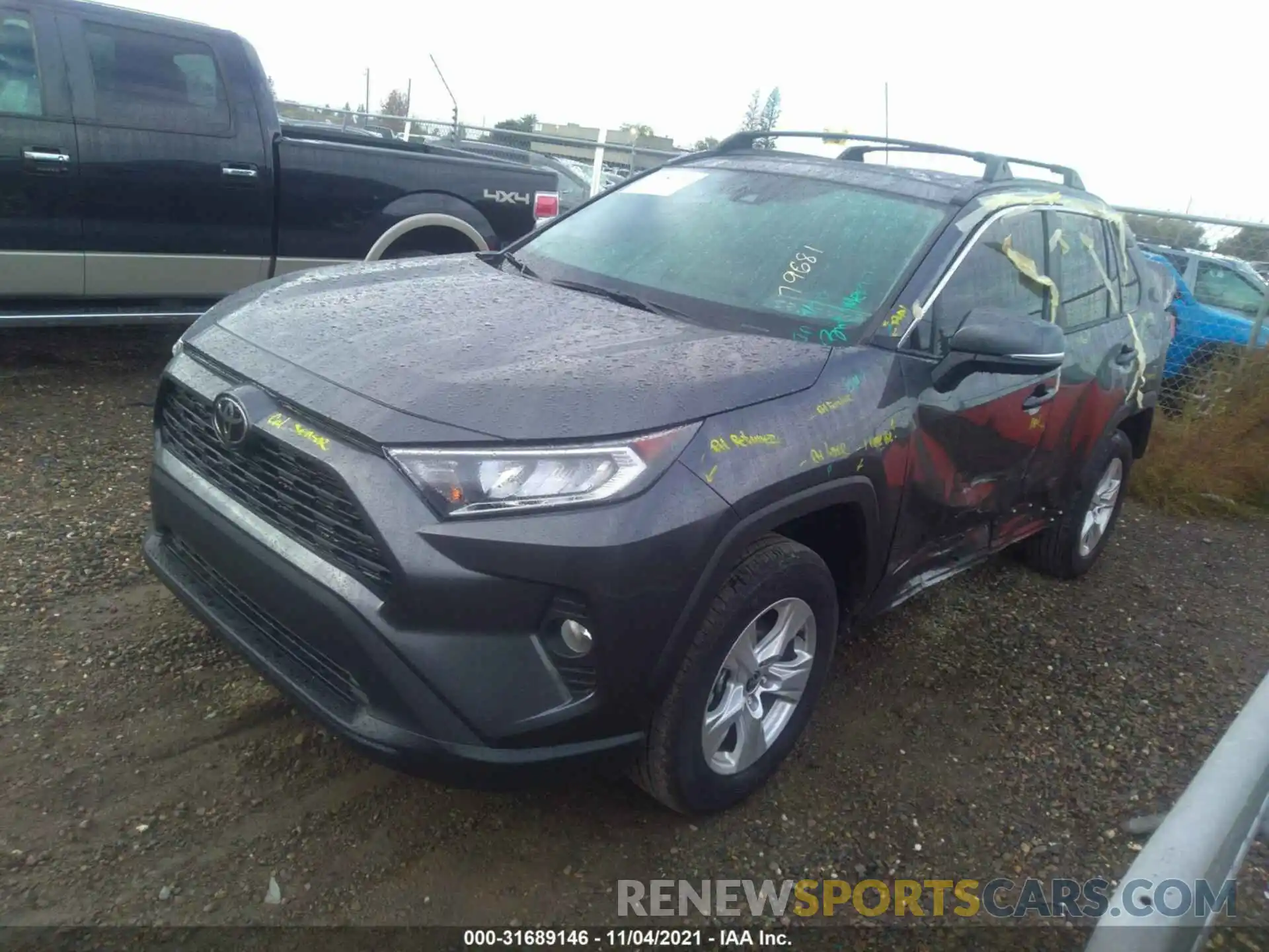 2 Photograph of a damaged car 2T3W1RFV5MC146671 TOYOTA RAV4 2021