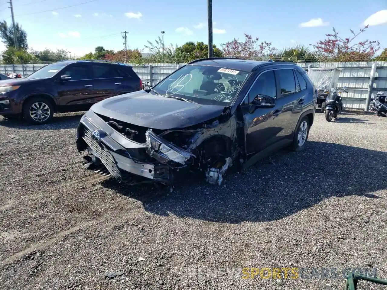 2 Photograph of a damaged car 2T3W1RFV5MC165057 TOYOTA RAV4 2021