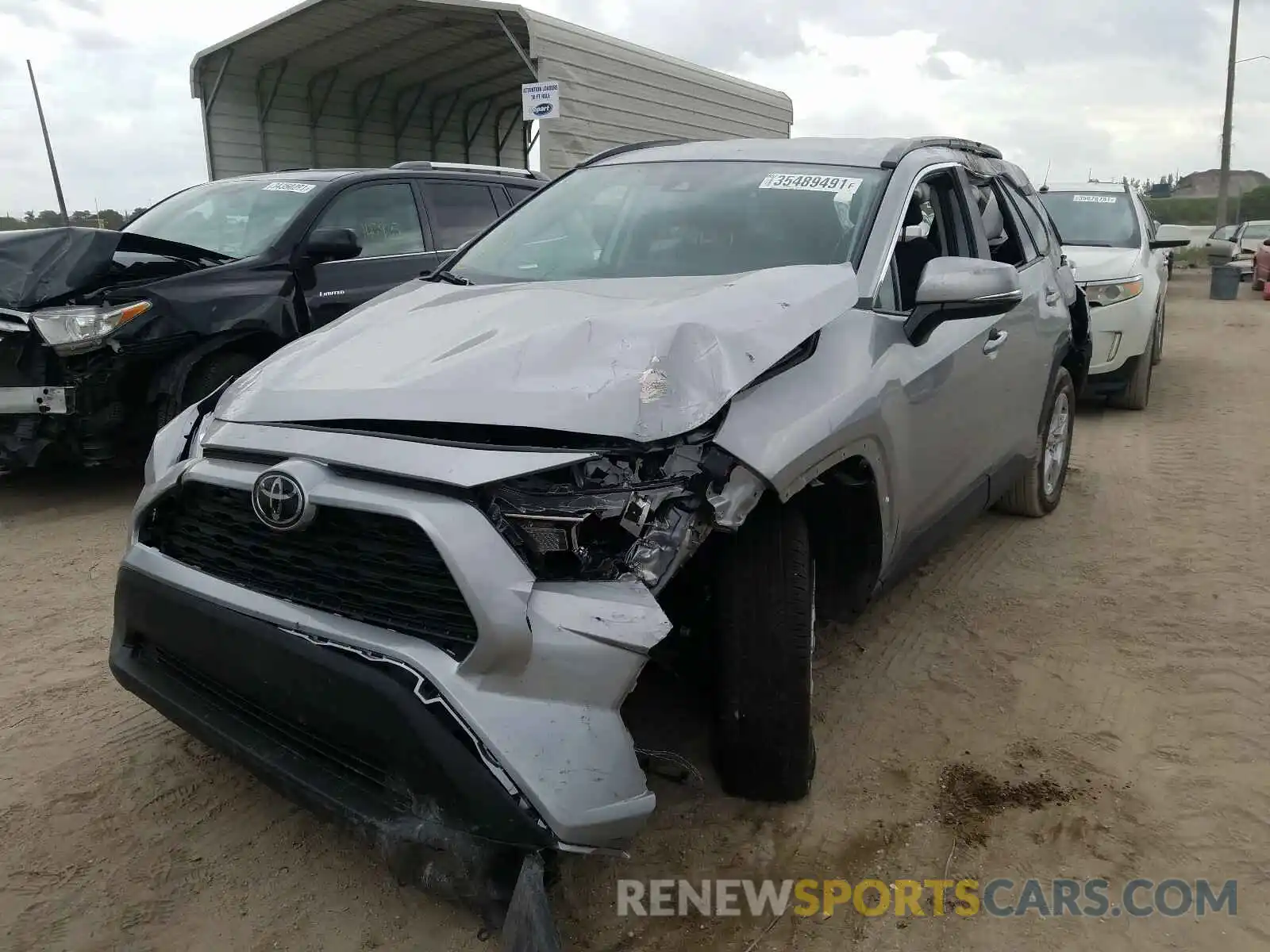 2 Photograph of a damaged car 2T3W1RFV5MW126824 TOYOTA RAV4 2021