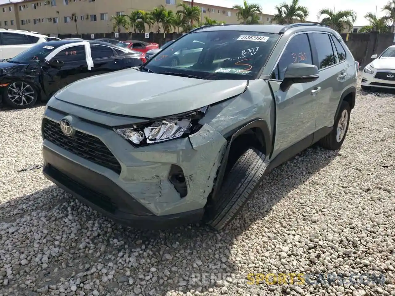 2 Photograph of a damaged car 2T3W1RFV5MW128377 TOYOTA RAV4 2021