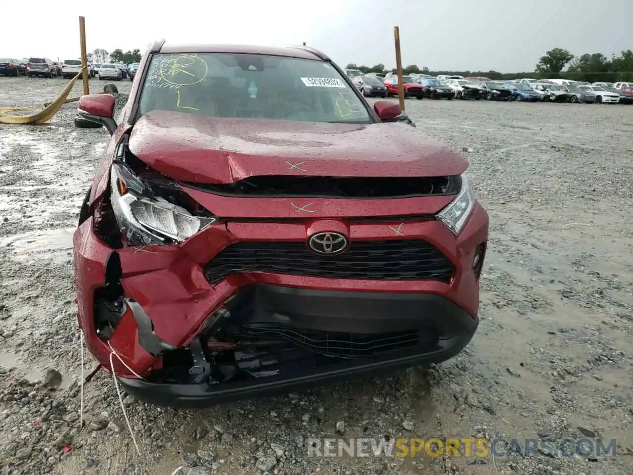 9 Photograph of a damaged car 2T3W1RFV5MW141744 TOYOTA RAV4 2021