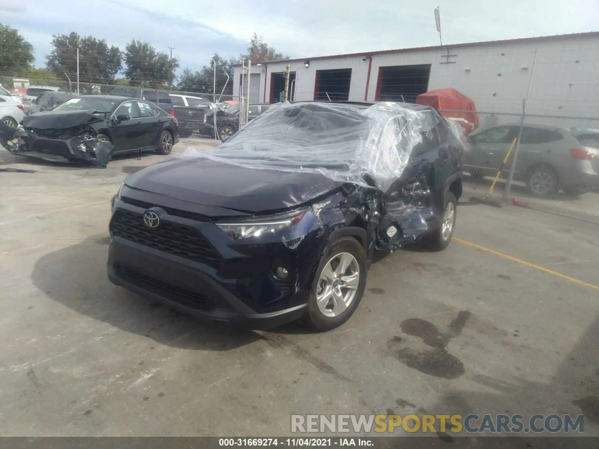 2 Photograph of a damaged car 2T3W1RFV5MW157619 TOYOTA RAV4 2021