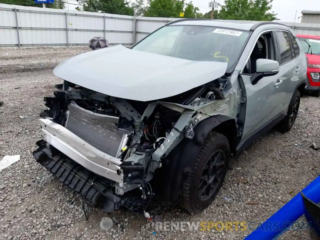 2 Photograph of a damaged car 2T3W1RFV5MW158575 TOYOTA RAV4 2021