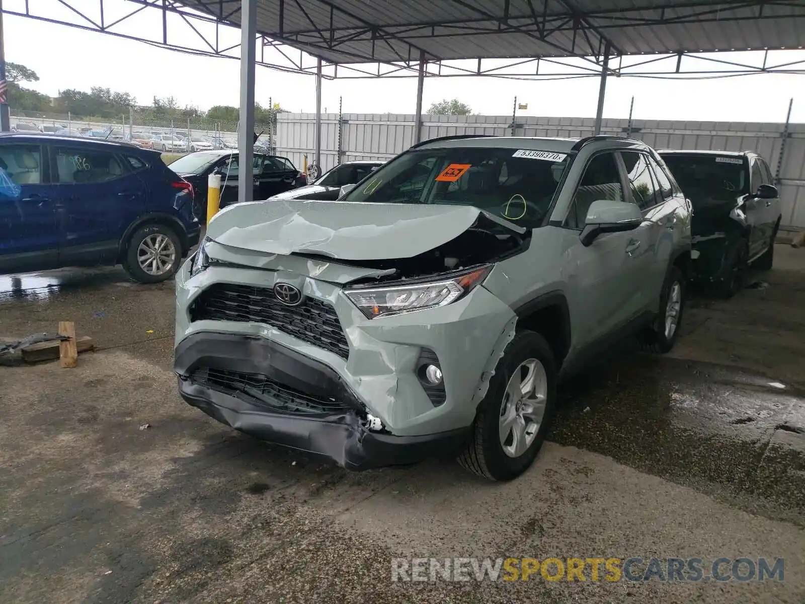 2 Photograph of a damaged car 2T3W1RFV6MC087646 TOYOTA RAV4 2021