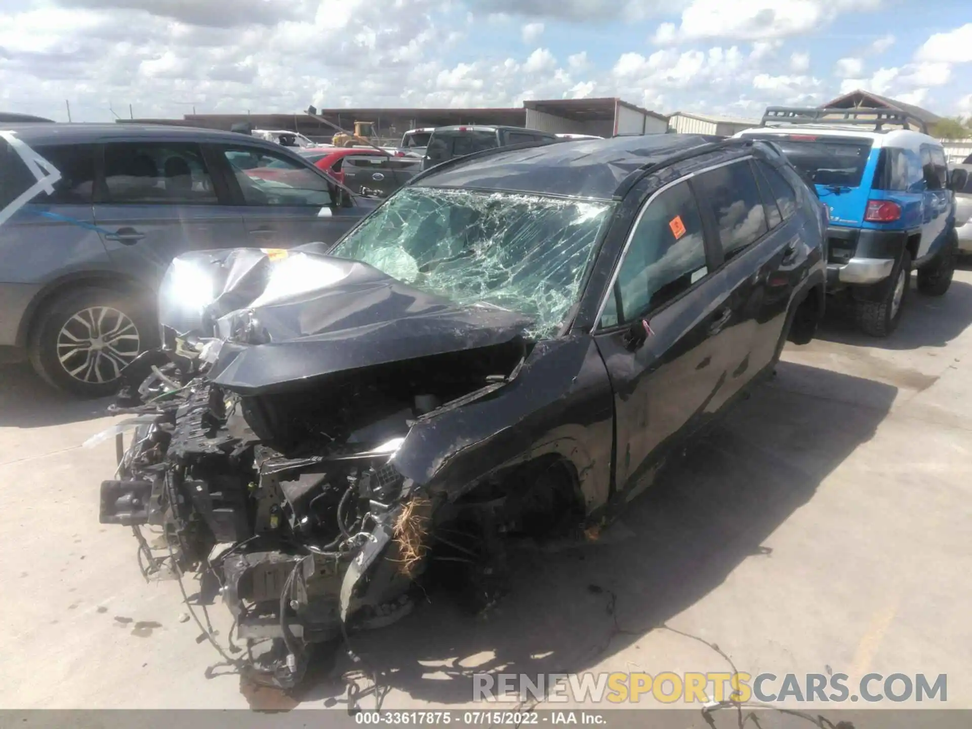 2 Photograph of a damaged car 2T3W1RFV6MC101528 TOYOTA RAV4 2021