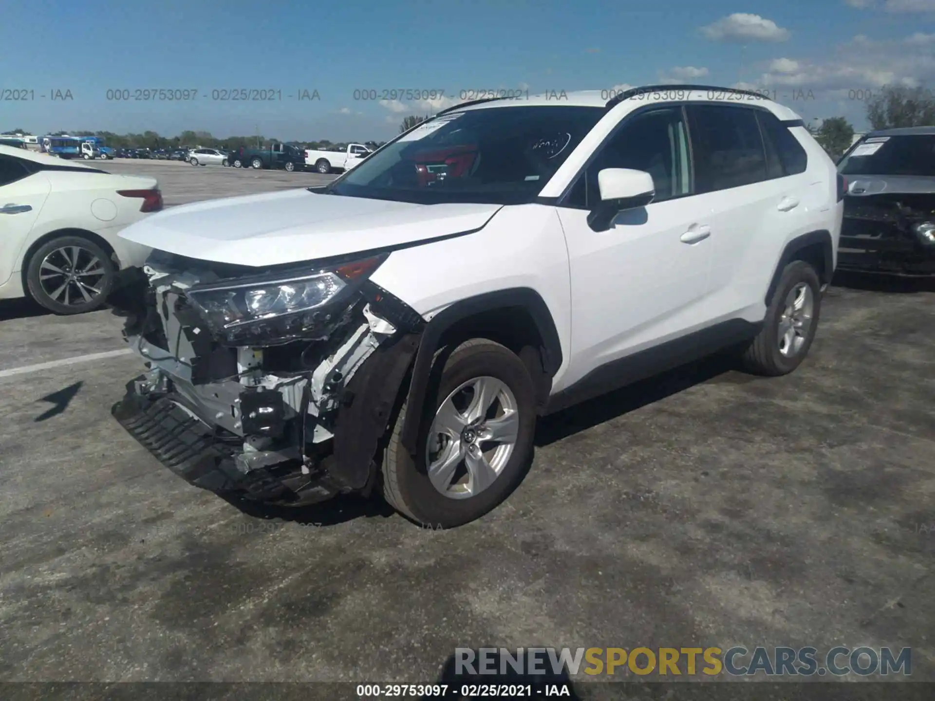 2 Фотография поврежденного автомобиля 2T3W1RFV6MC101559 TOYOTA RAV4 2021