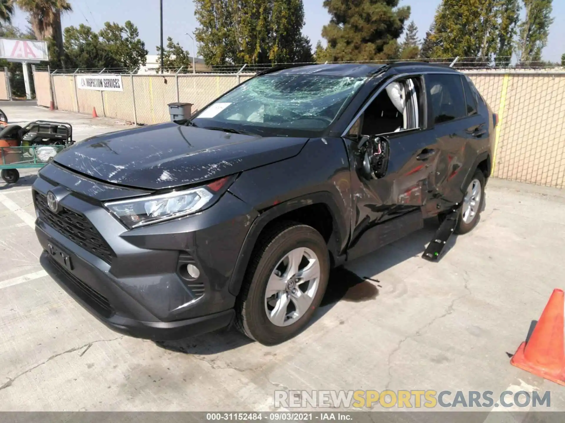 2 Photograph of a damaged car 2T3W1RFV6MC105613 TOYOTA RAV4 2021