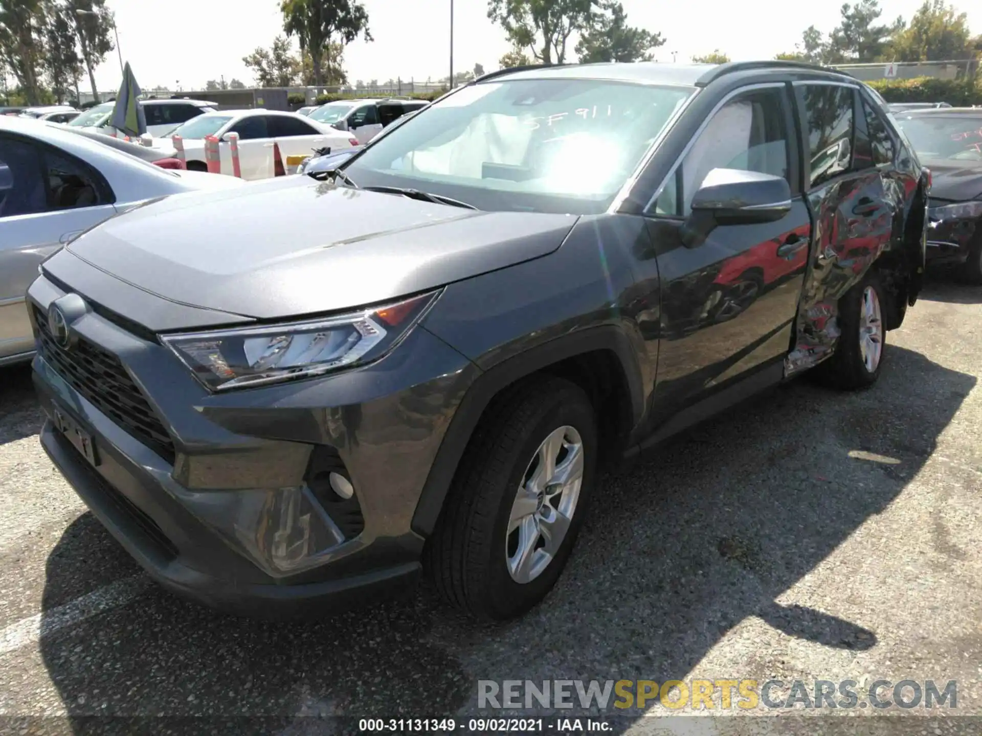 2 Photograph of a damaged car 2T3W1RFV6MC109760 TOYOTA RAV4 2021