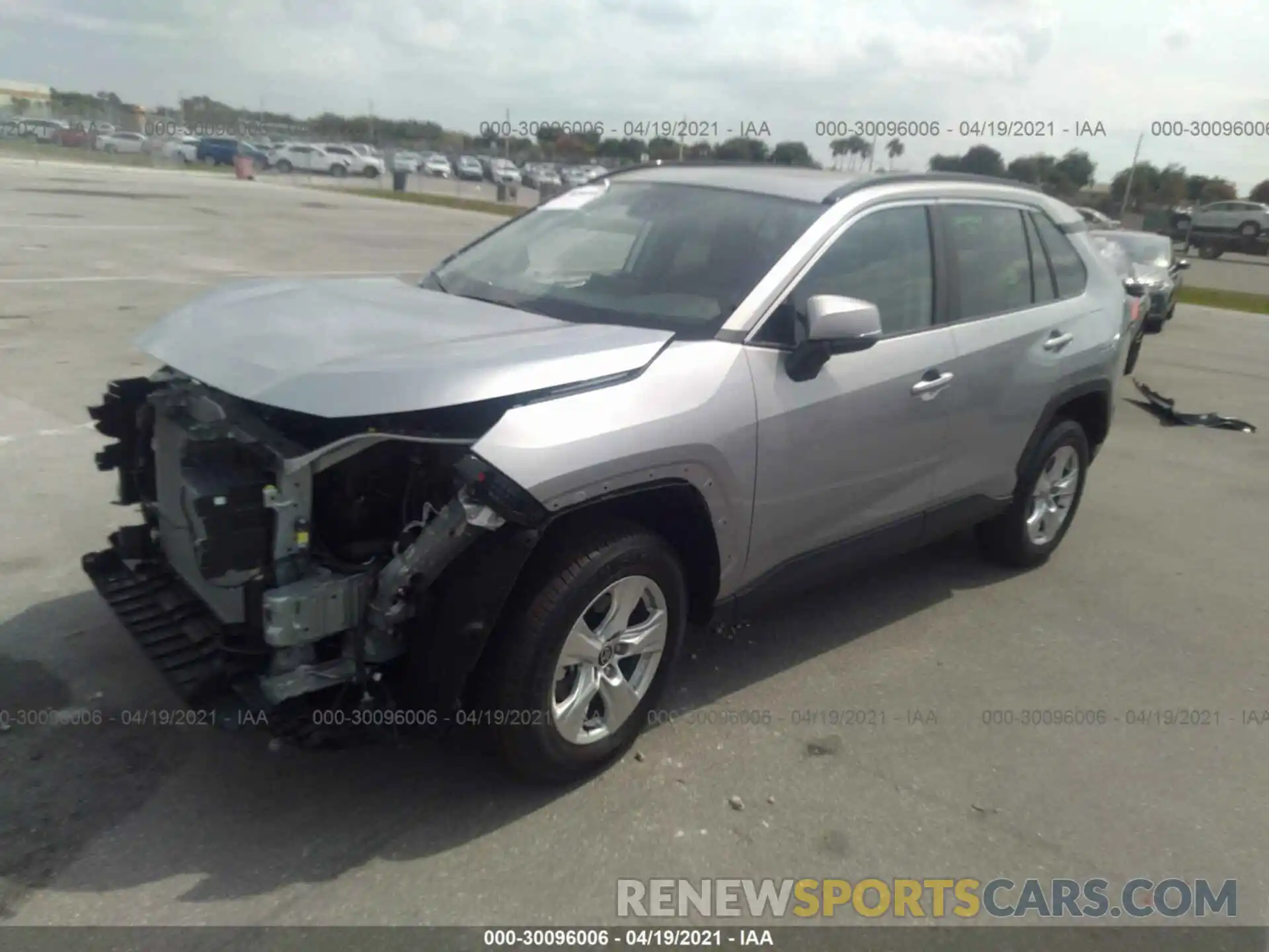 2 Photograph of a damaged car 2T3W1RFV6MC124176 TOYOTA RAV4 2021