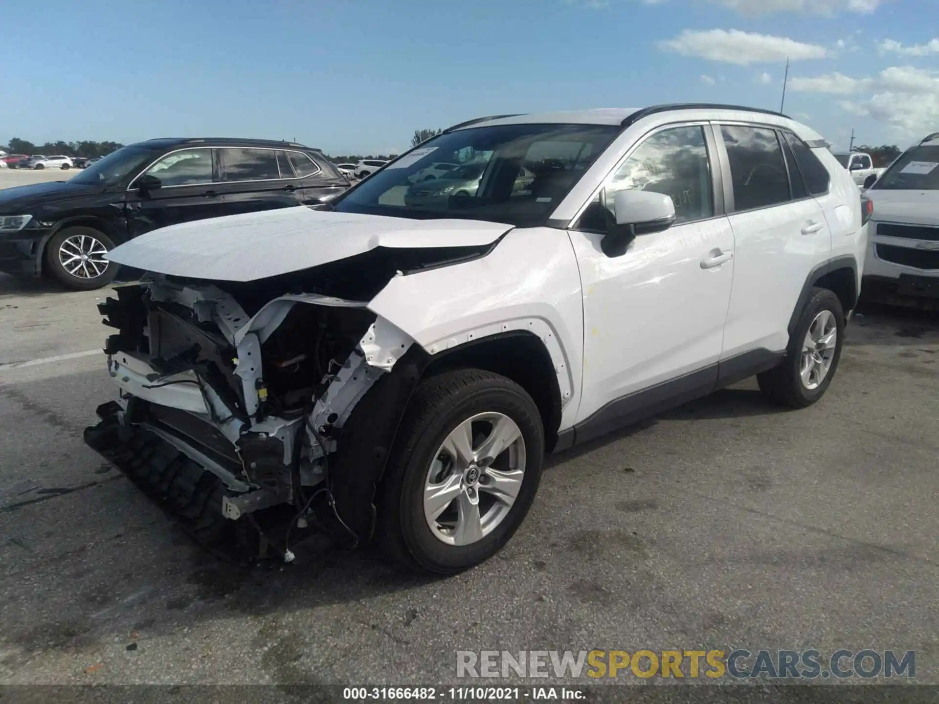 2 Photograph of a damaged car 2T3W1RFV6MW107960 TOYOTA RAV4 2021