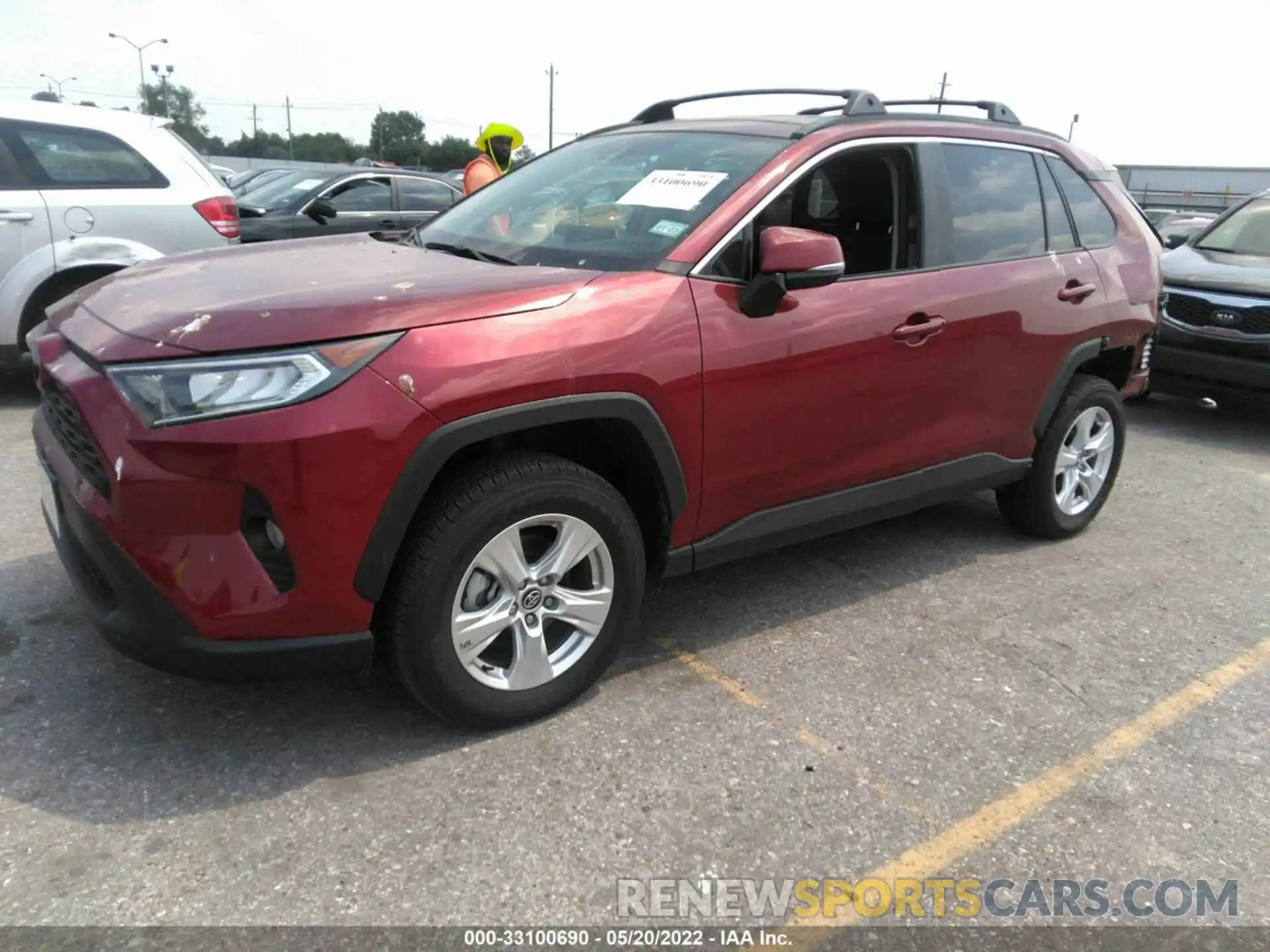 2 Photograph of a damaged car 2T3W1RFV6MW114276 TOYOTA RAV4 2021