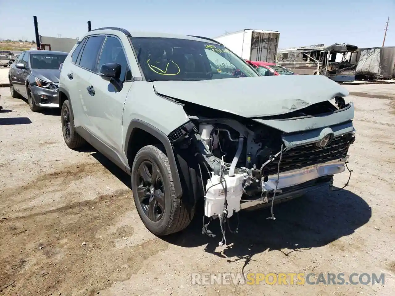 1 Photograph of a damaged car 2T3W1RFV6MW117033 TOYOTA RAV4 2021